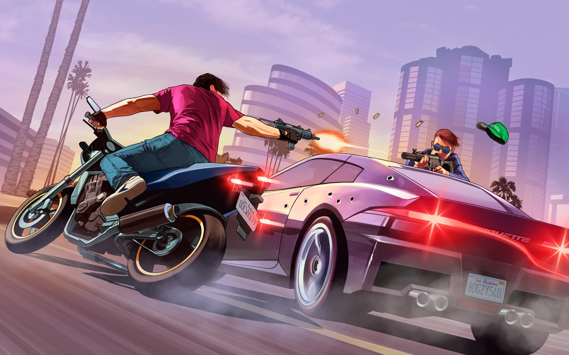 GTA Online car chase